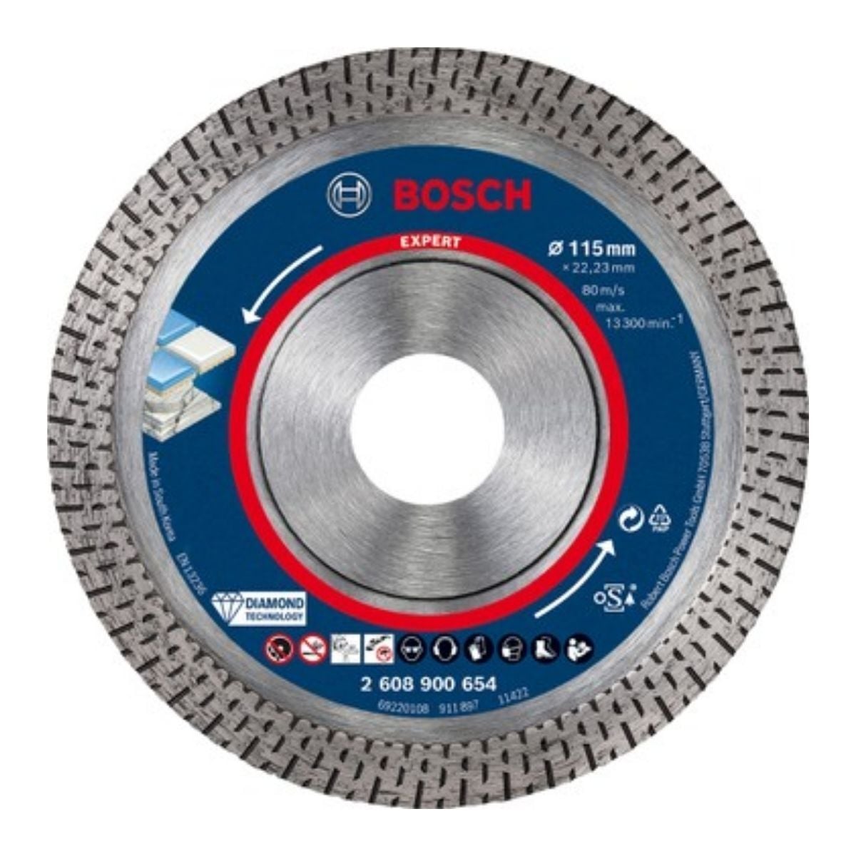 BOSCH ELMAS HARDCERAMİK KESİCİ 115MM 2608900654