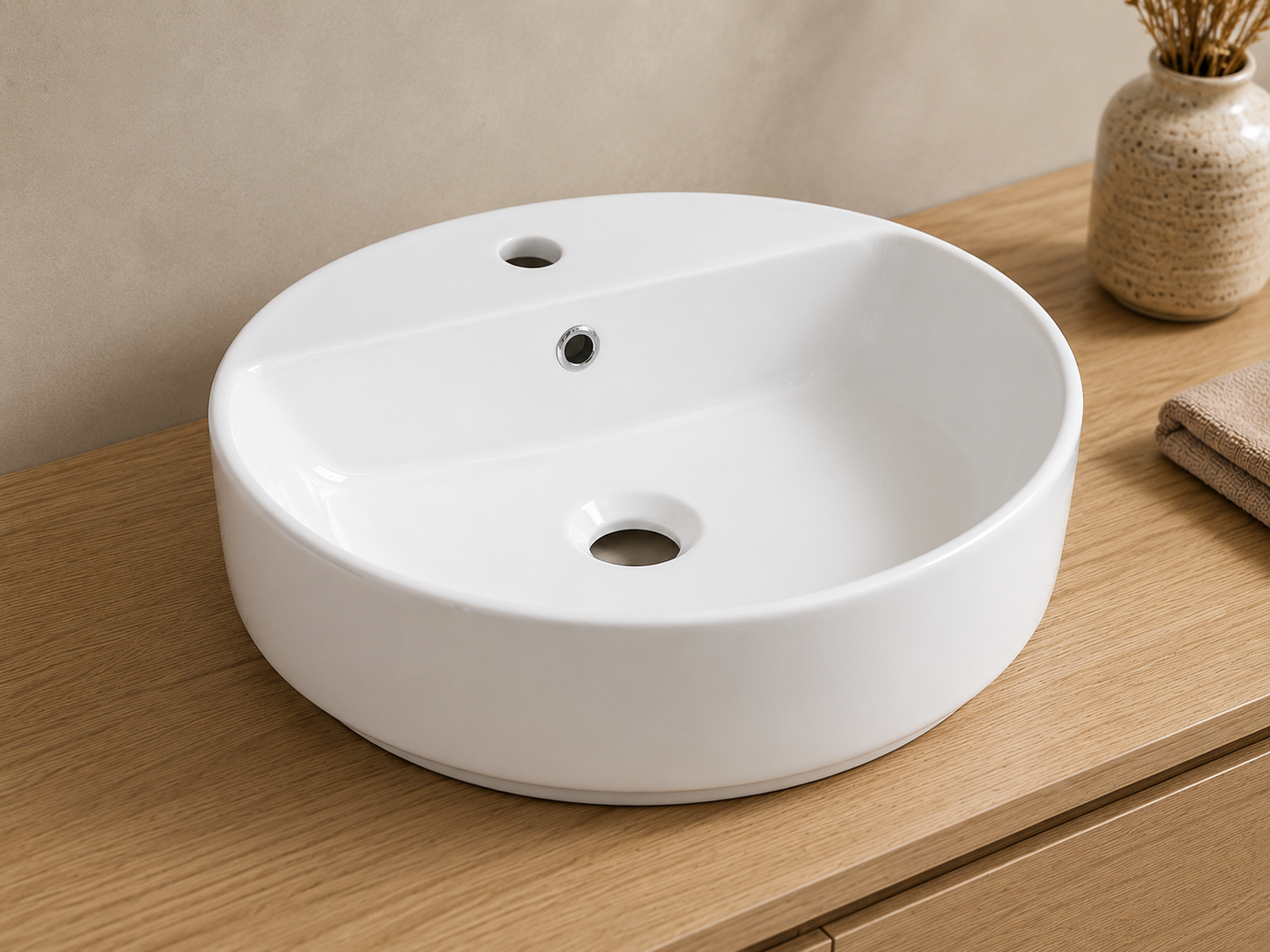LUCCO LAVABO OLA 44 CM BEYAZ