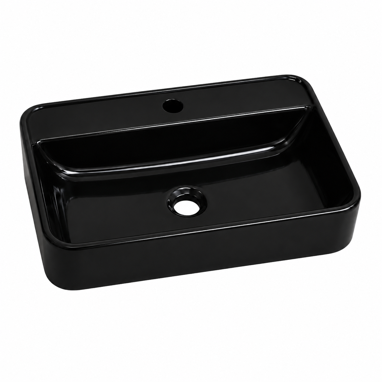 LAVABO 60 CM VERO PARLAK SİYAH LUCCO