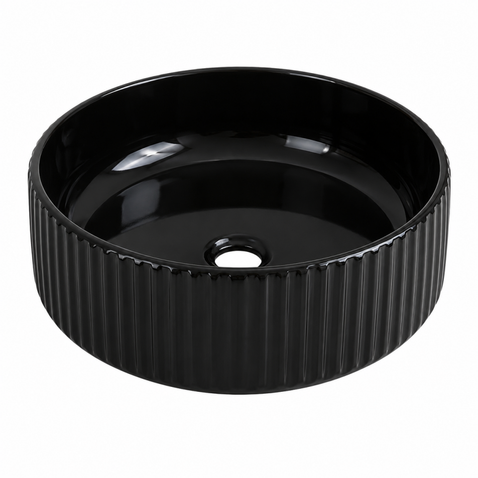 LAVABO 40 CM DEEP PARLAK SİYAH LUCCO