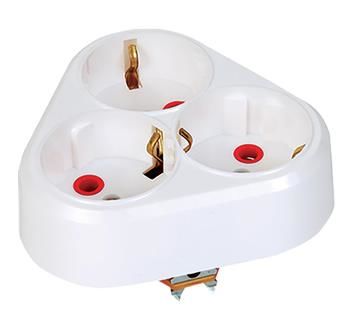 MUTLUSAN 3 LÜ TOPRAKLI FİŞ PRİZ YONCA TİP S-A 0011700330010000