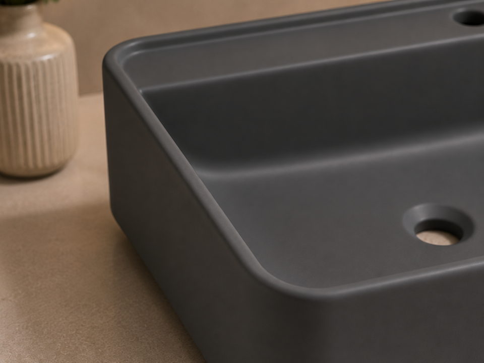 LAVABO 60 CM VERO MAT ANTRASİT LUCCO