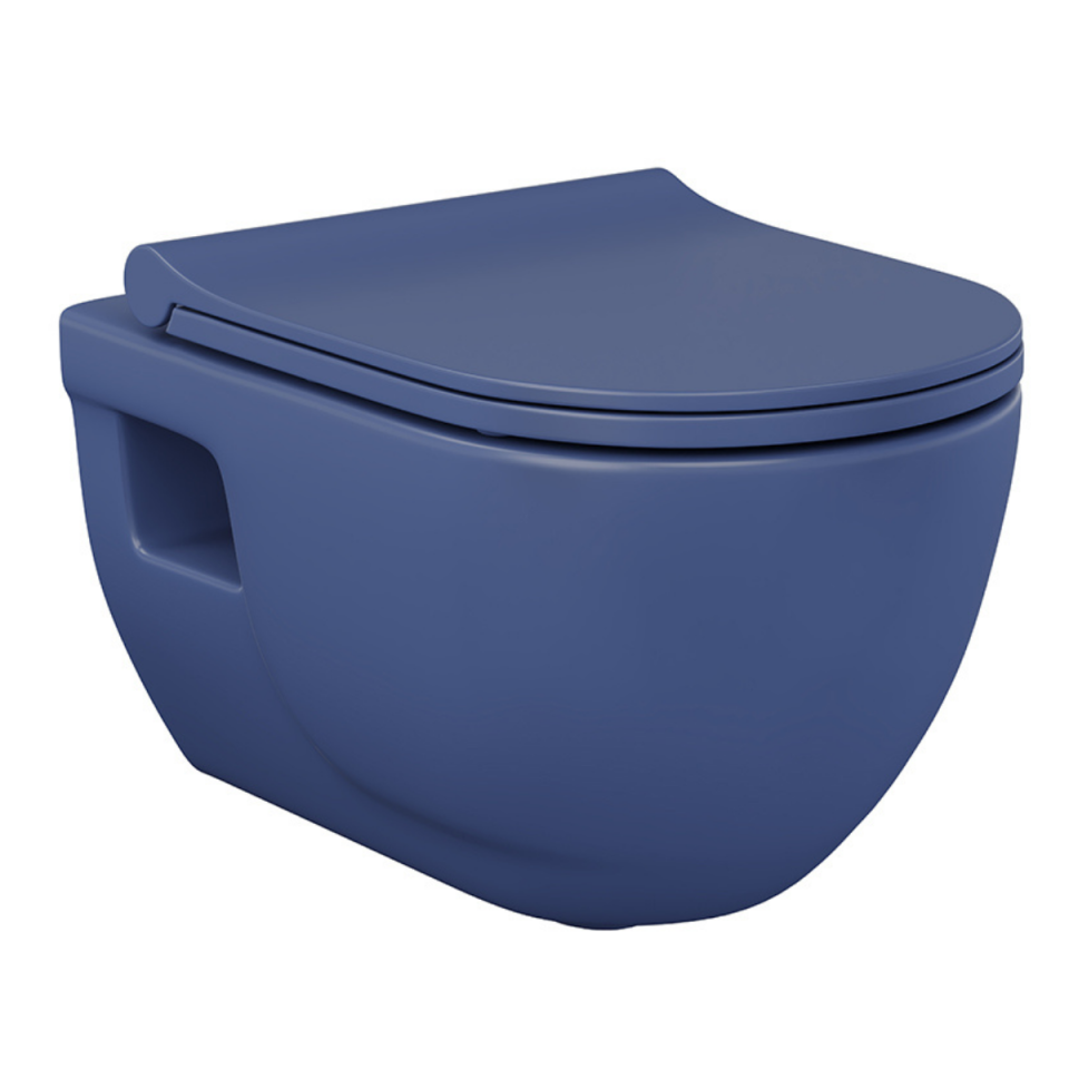 LUCCO BRİLLA RİM-ART ASMA KLOZET+KAPAK MAT PETROL MAVİ