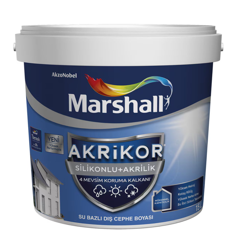 MARSHALL AKRİKOR SİLİKONLU+AKRİLİK BC BAZ 2,5L