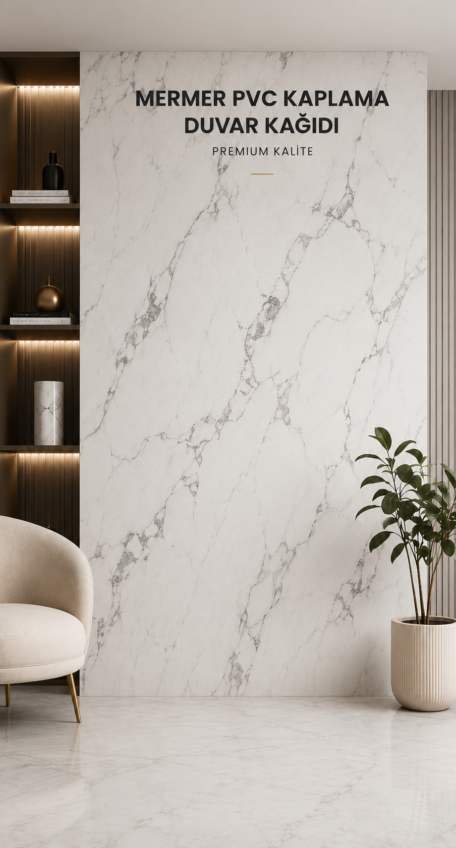 DUVAR KAPLAMA PVC MERMER DESEN CALİSTA 1.20X2.44 NO:6