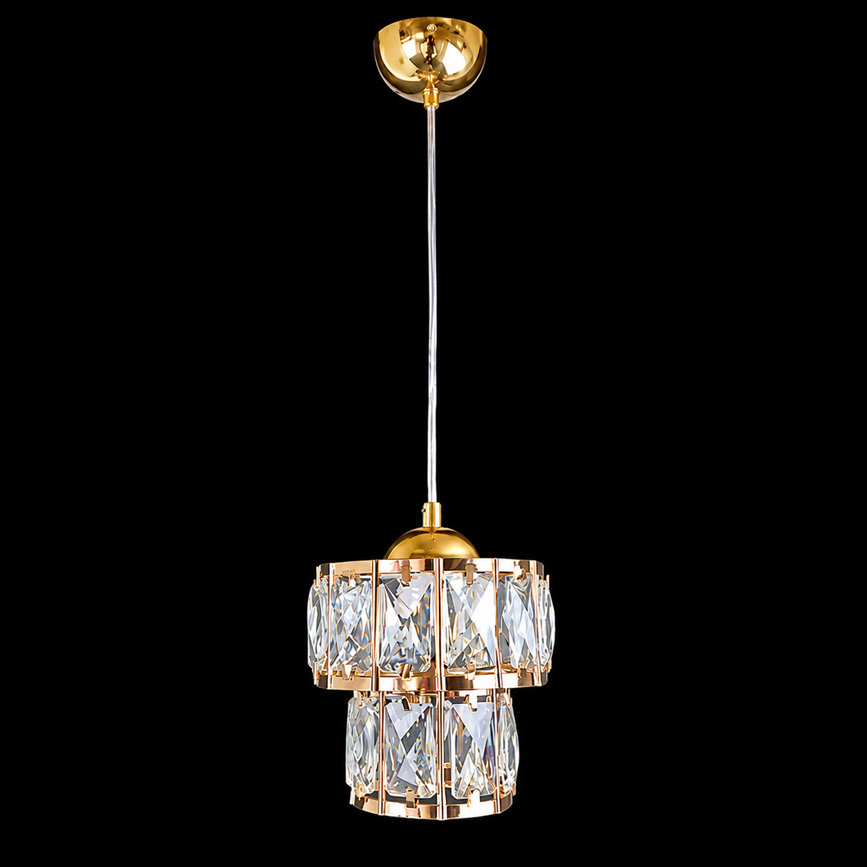AVİZE KUPA GOLD TEKLİ SARKIT LED
