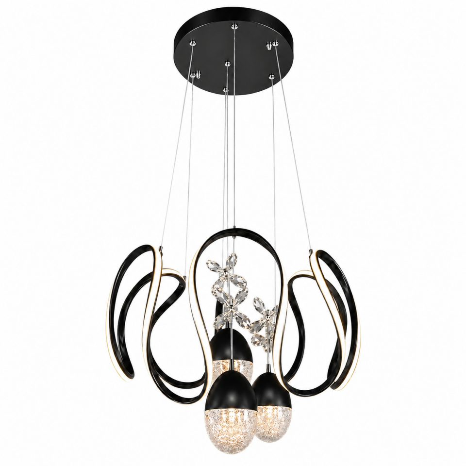AVİZE LOUREL SİYAH LED