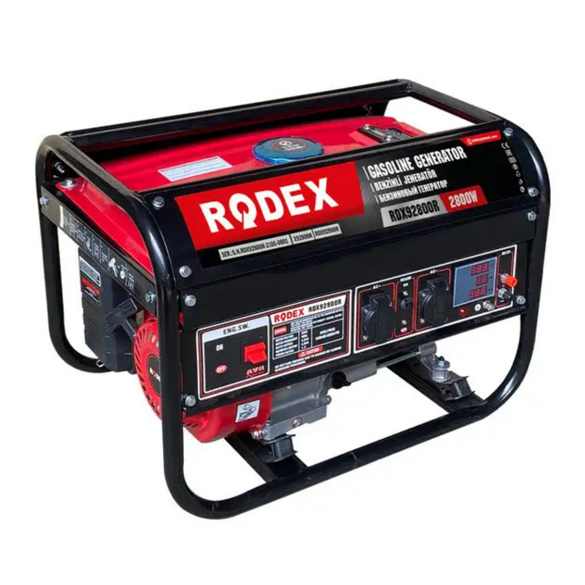 RODEX BENZİNLİ JENERATÖR 2,8KW İPLİ 92800R