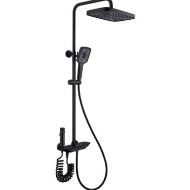 DUXXA PİANO BATARYALI DUŞ SETİ MAT SİYAH DP.100.MS