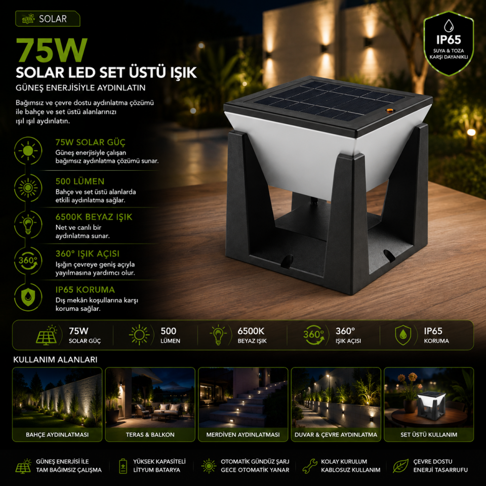 CATA TİBET SOLAR SET ÜSTÜ ARMATÜR CT-7314