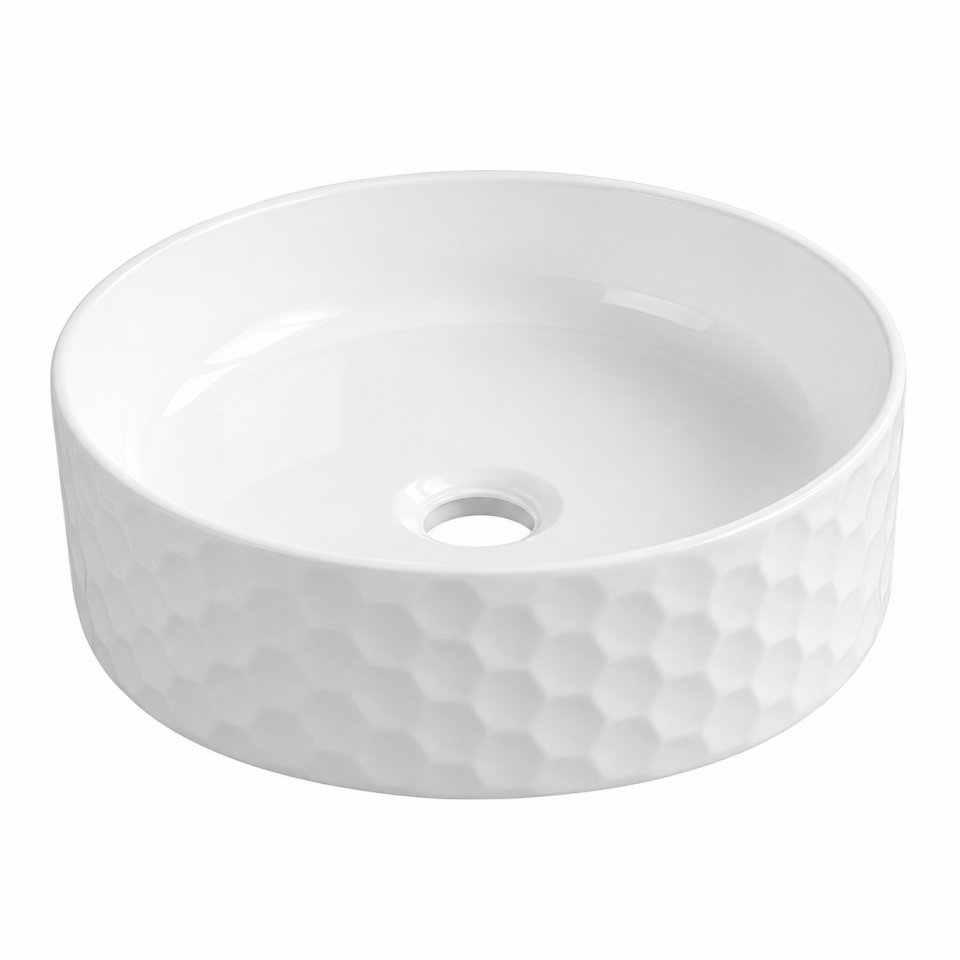 LAVABO 44 CM SİENA PARLAK BEYAZ LUCCO 613044-101