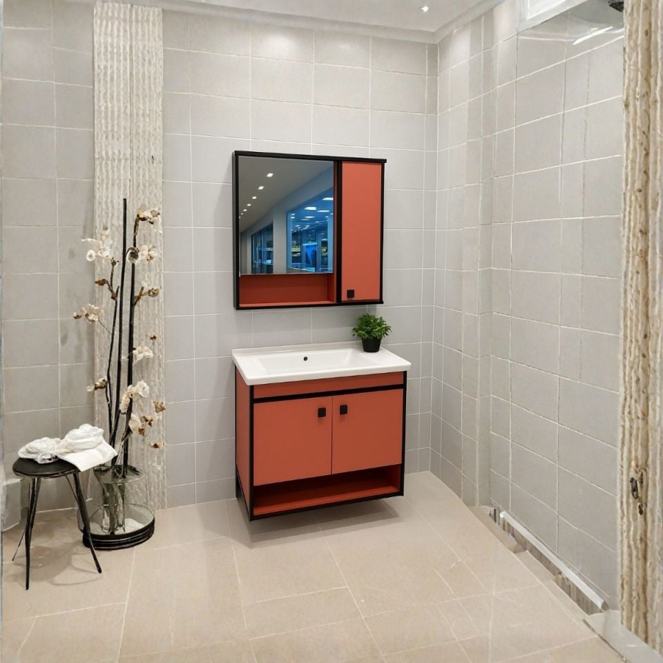 BANYO DOLABI 80 CM TERRACOTA