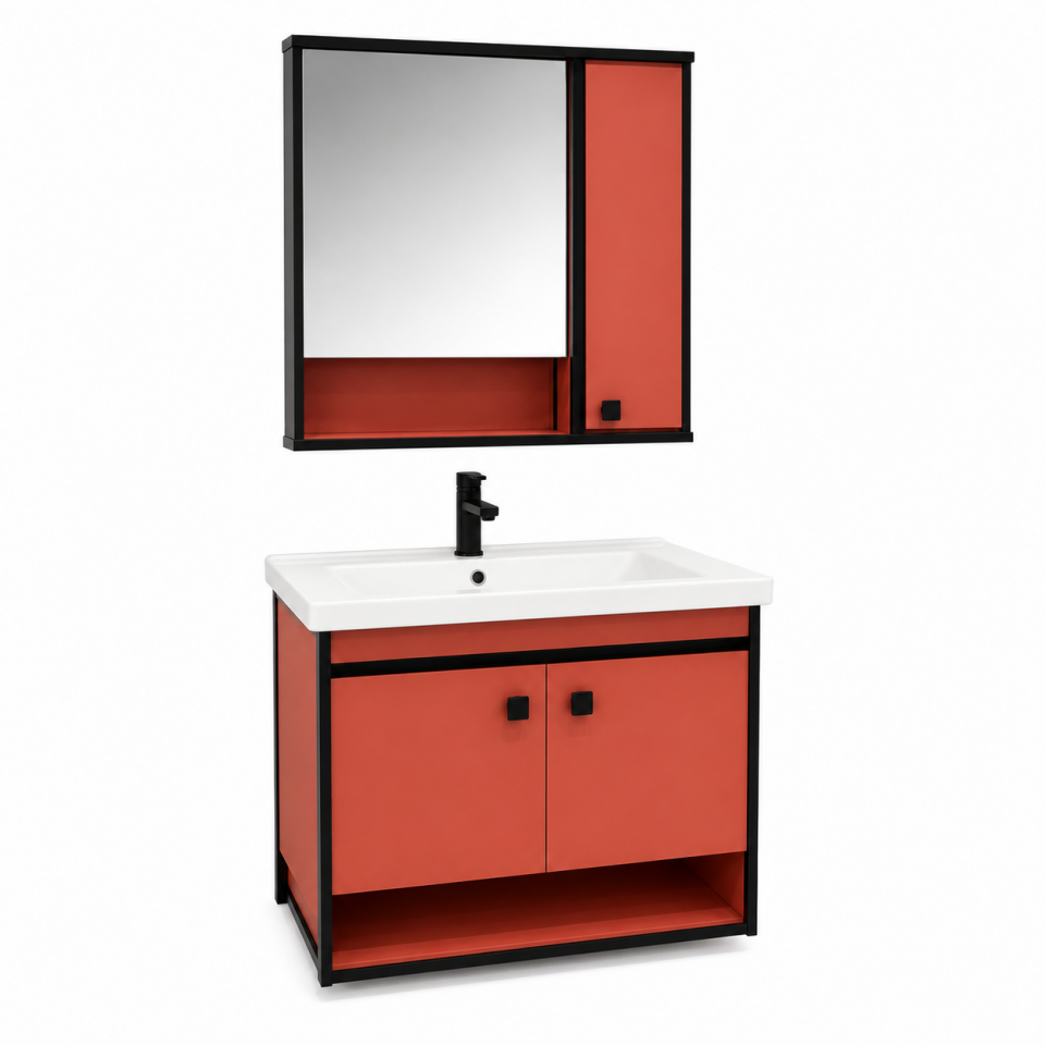 BANYO DOLABI 80 CM TERRACOTA