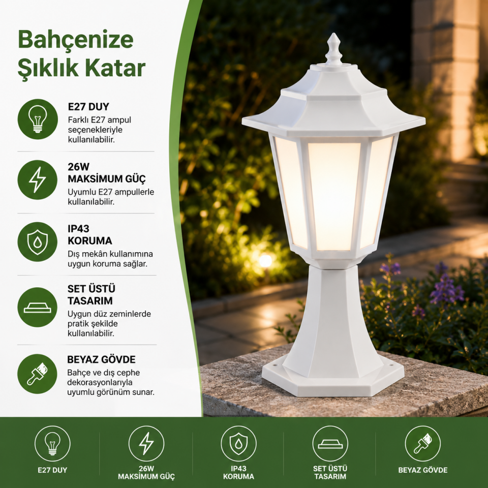 MUTLUSAN FLORA BAHÇE ARM.BEYAZ SETÜSTÜ