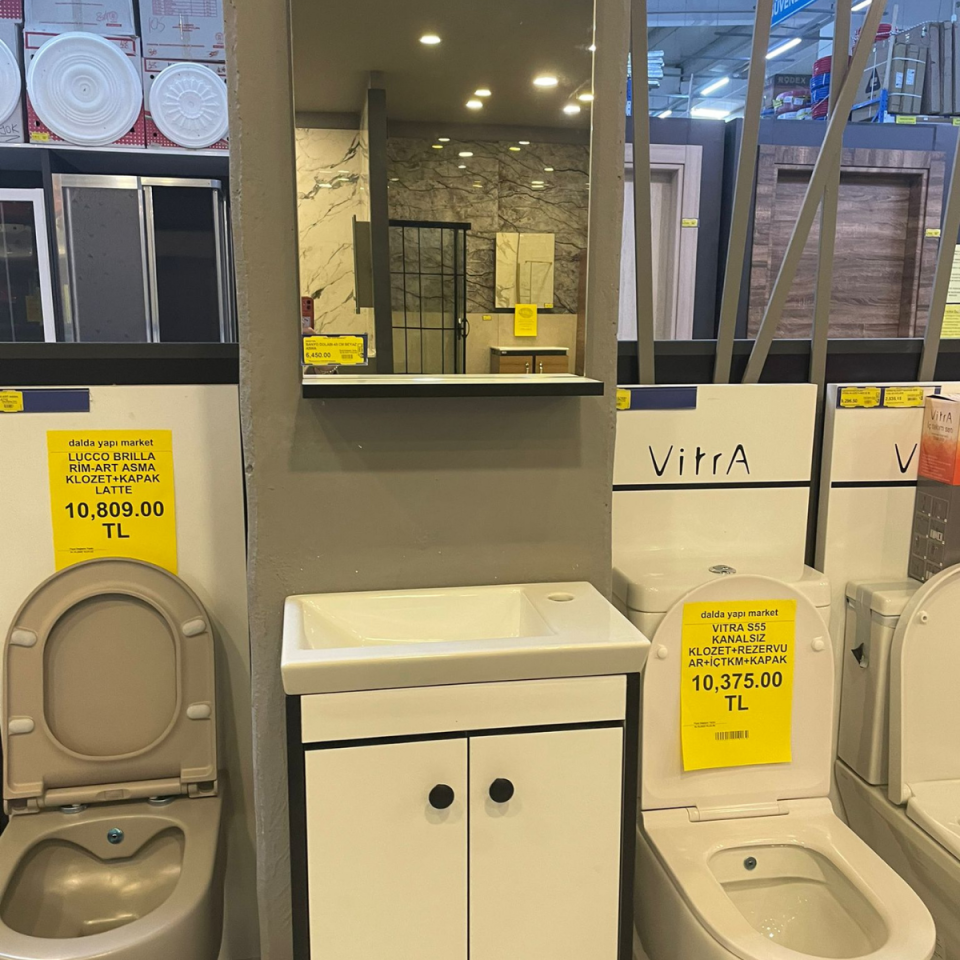 BANYO DOLABI 45 CM BEYAZ ASMA