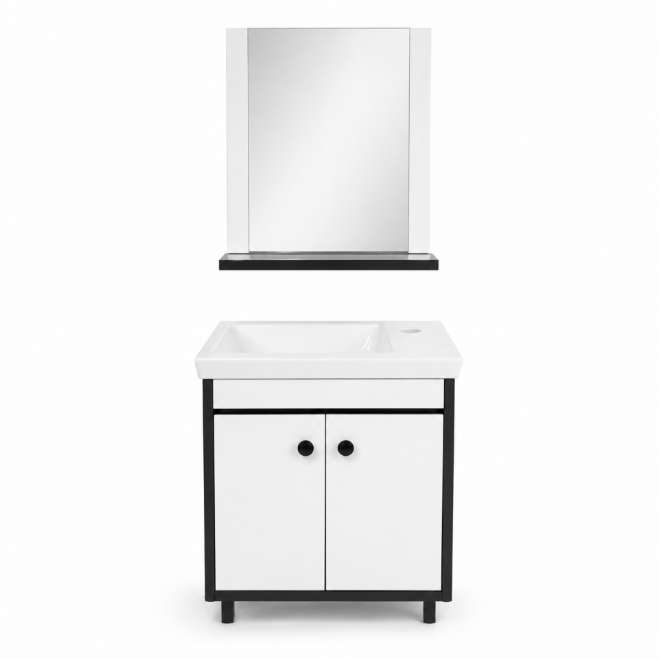 BANYO DOLABI 45 CM BEYAZ ASMA