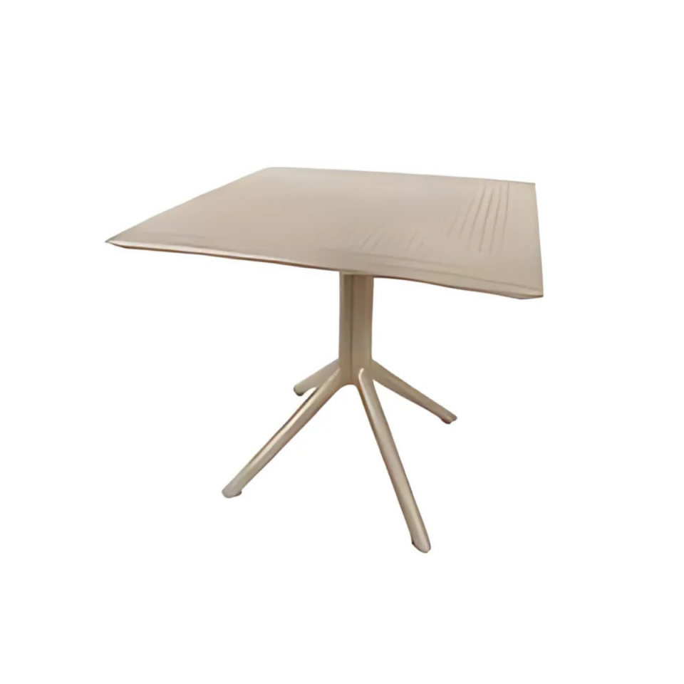 MASA 80X80 AMANDA CAMSIZ CAPPUCİNO