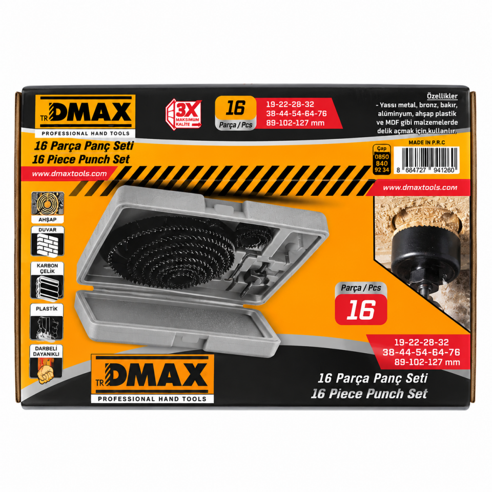 DMAX BUAT AÇMA SETİ 16 PARÇA DMX4126