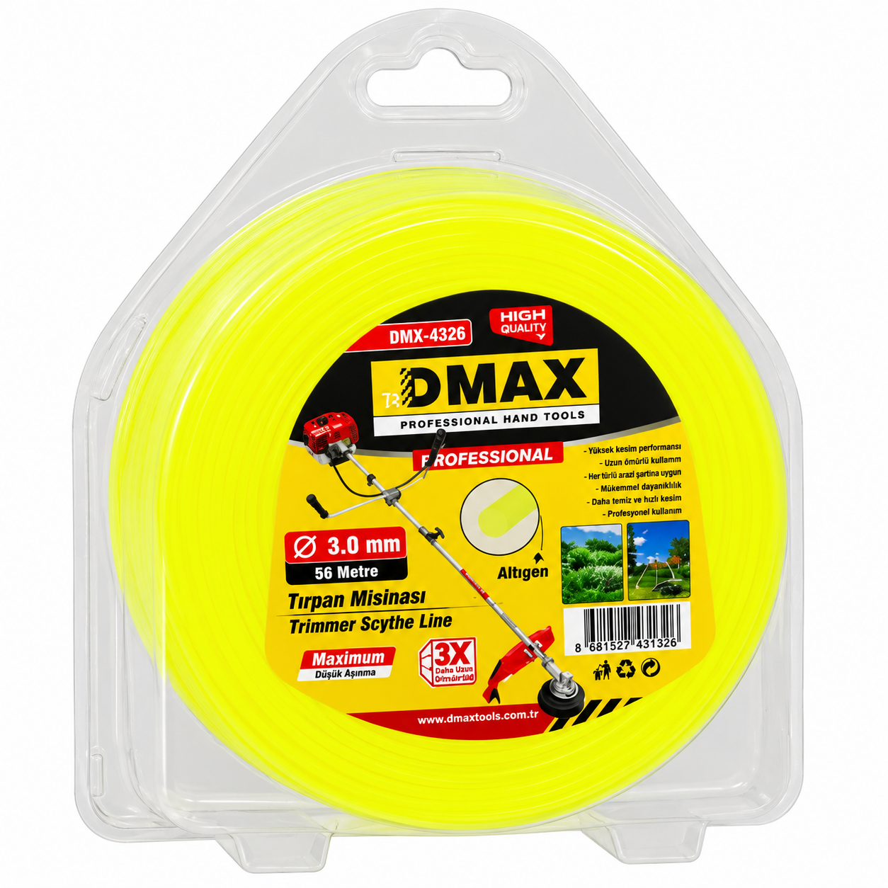 DMAX TIRPAN MİSİNASI 3,5 MM 37 MT DMX4328