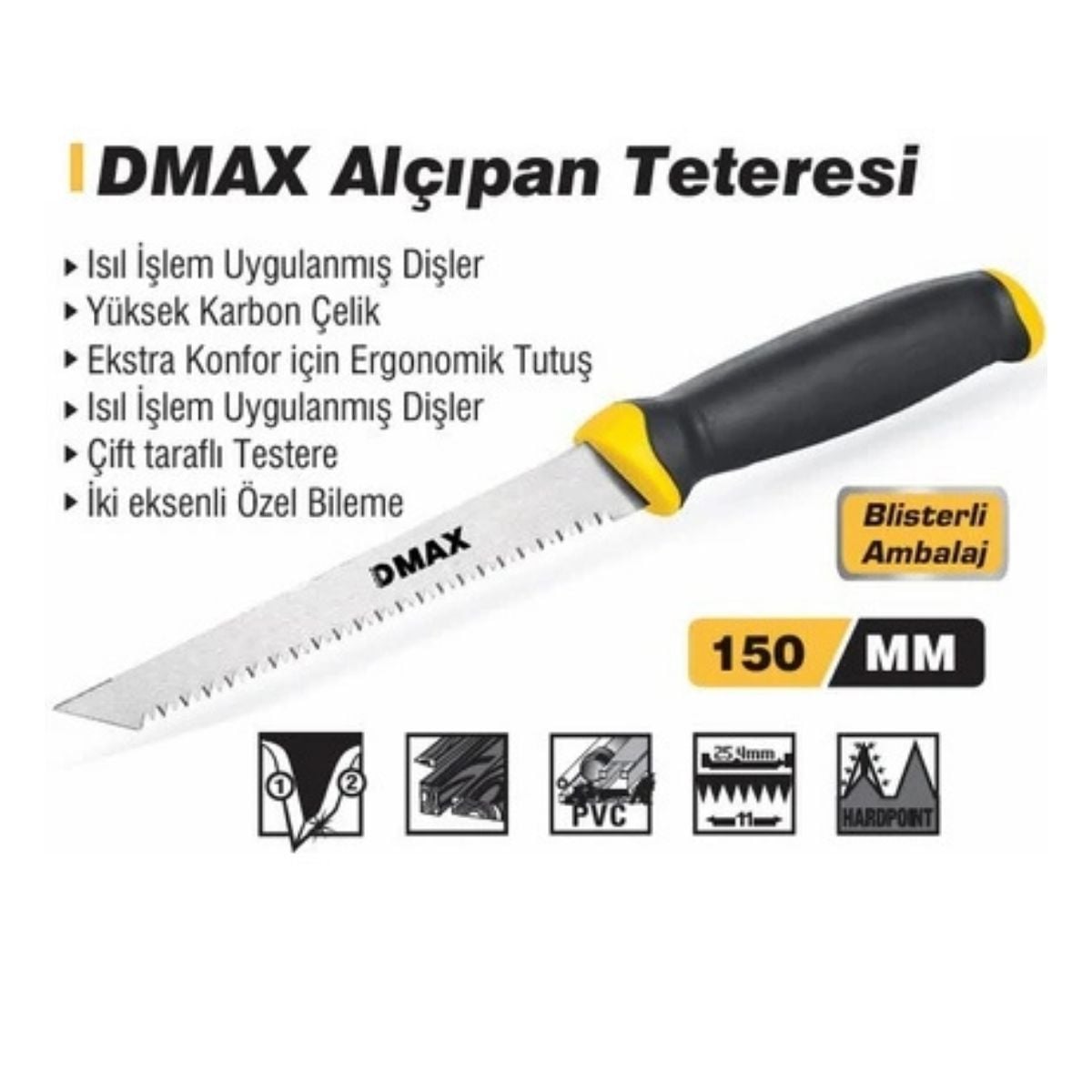 DMAX ALÇIPAN TESTERESİ 150 MM DMX4235