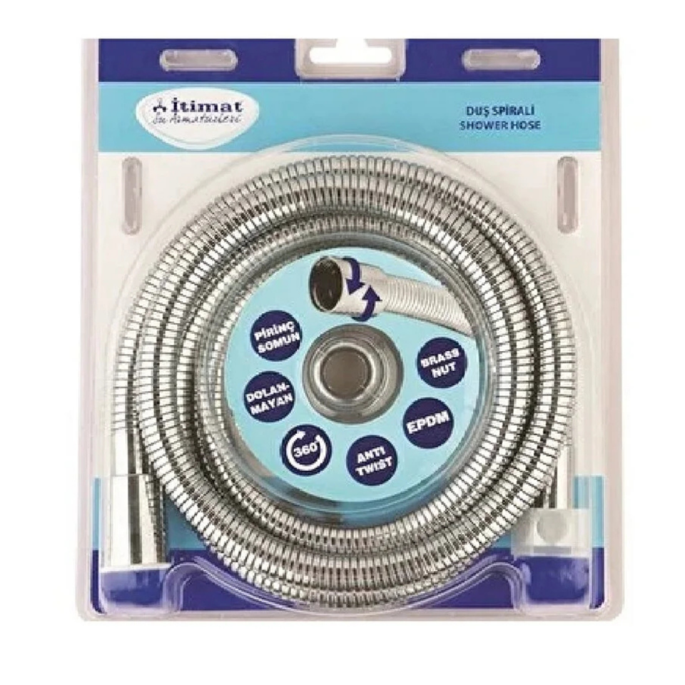 İTİMAT KENETLİ ESNEK DUŞ SPİRALİ KISA 65 CM 406K