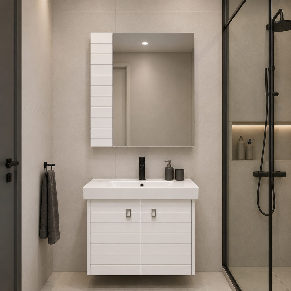 BANYO DOLABI 65 CM BUSE BEYAZ UP48