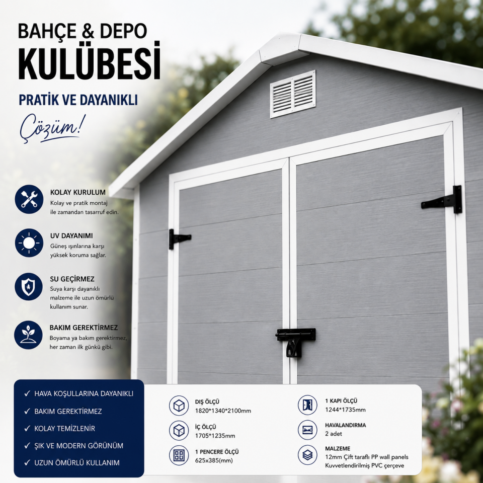 DEPOLAMA EVİ PP6X4.4 1820X1340X2100