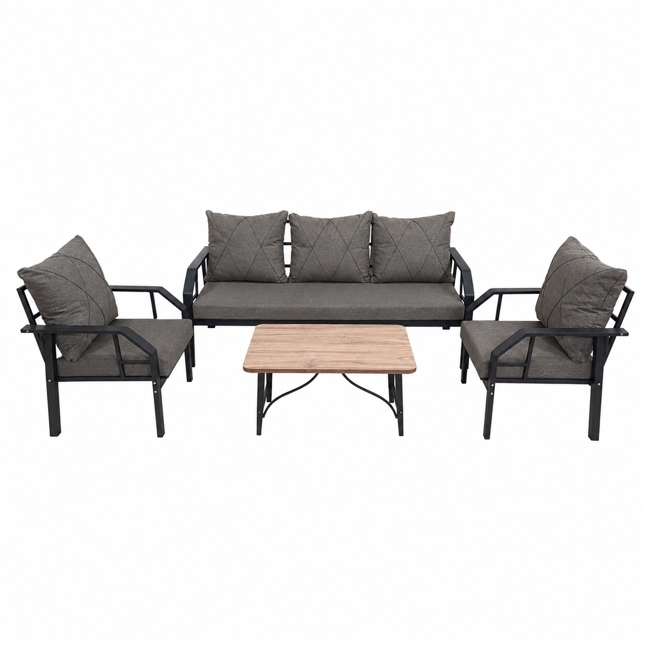 OTURMA GRUBU METAL SEHPALI 3+1+1 TAKIM