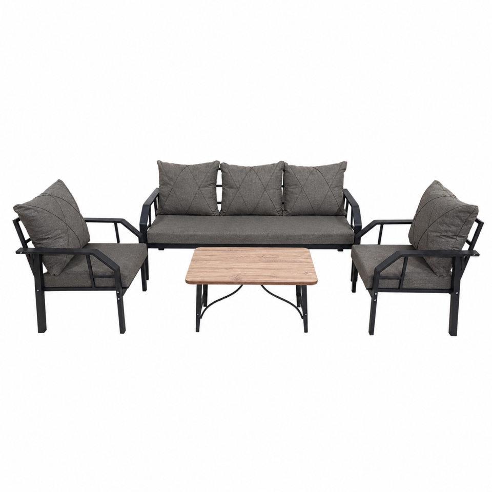 OTURMA GRUBU METAL SEHPALI 3+1+1 TAKIM