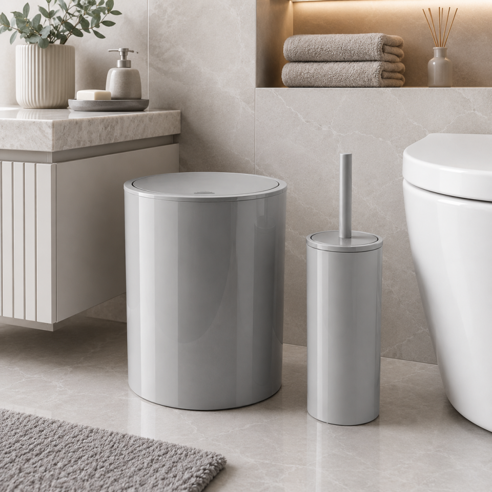 PRİMANOVA FLORES 2 Lİ BANYO SETİ GRİ MSAS1807