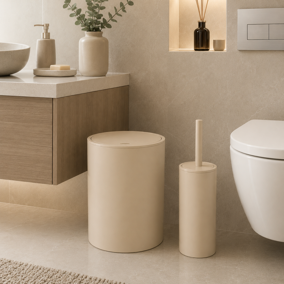 PRİMANOVA FLORES 2 Lİ BANYO SETİ BEJ MSAS1808