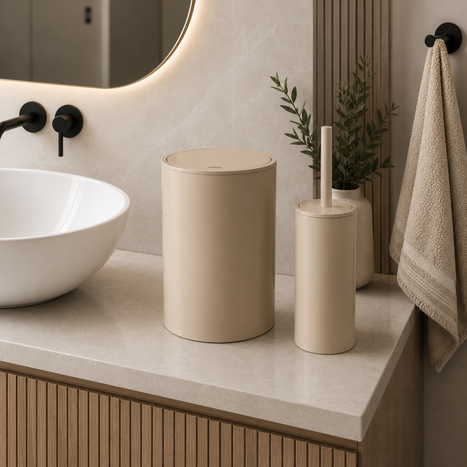 PRİMANOVA FLORES 2 Lİ BANYO SETİ BEJ MSAS1808