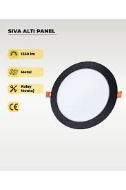 NOAS 18W S.A.YUV SLİM SİYAH LED PANEL G.IŞIĞI