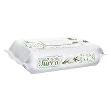 BABY TURCO ISLAK HAVLU BEYAZ SABUN 90 LI
