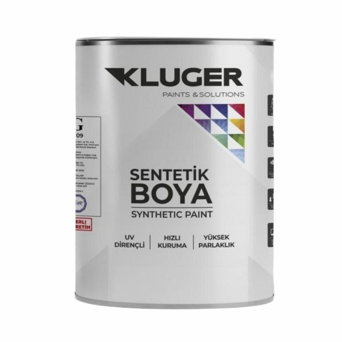 KLUGER SENTETİK BOYA GRİ 2,5 KG