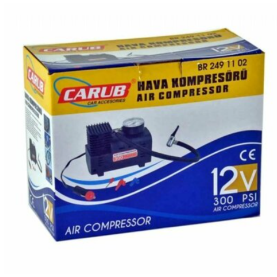 CARUB HAVA KOMPRESÖRÜ SİYAH 12V
