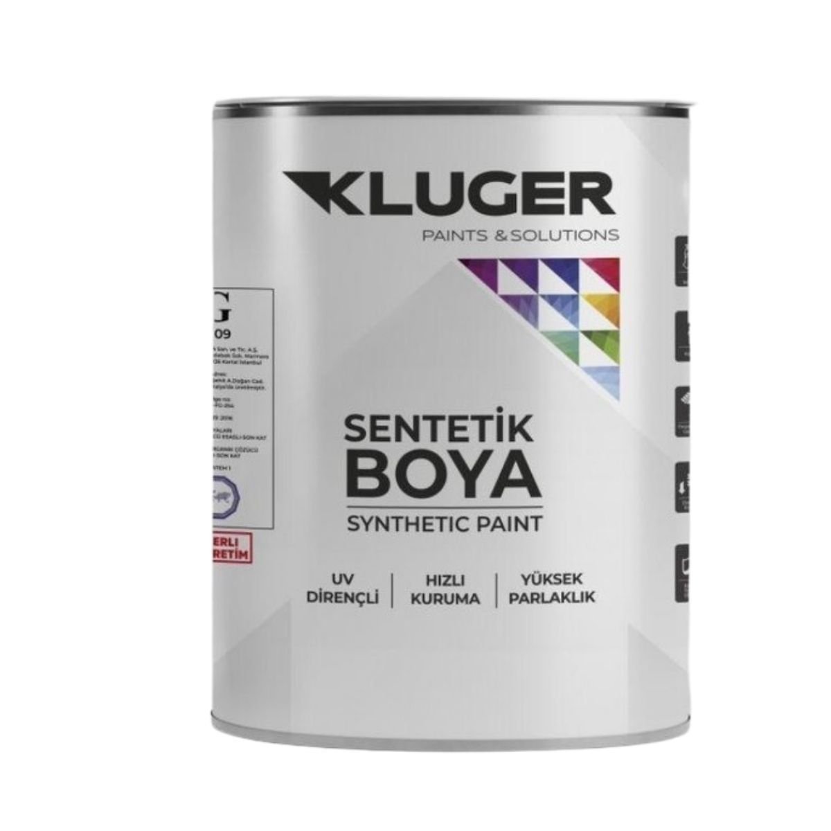 KLUGER SENTETİK BOYA MAT BEYAZ 2,5 KG