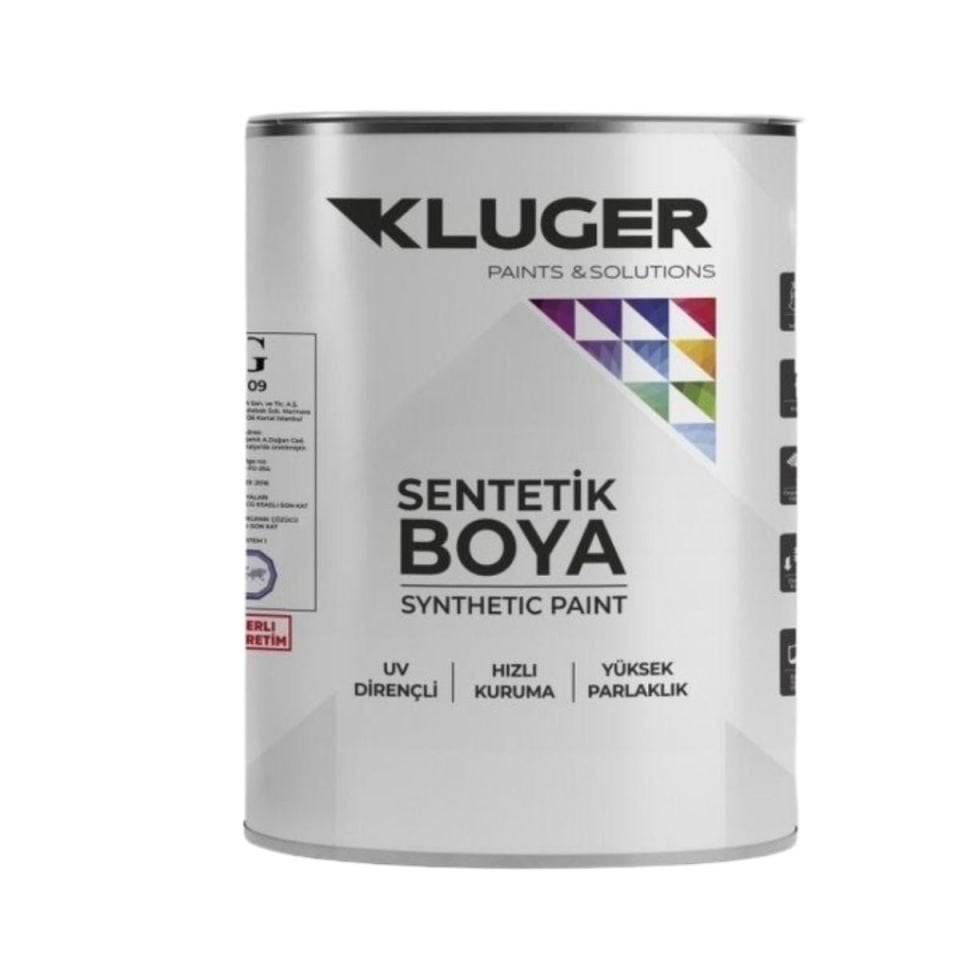 KLUGER SENTETİK BOYA MAT BEYAZ 0,75 KG