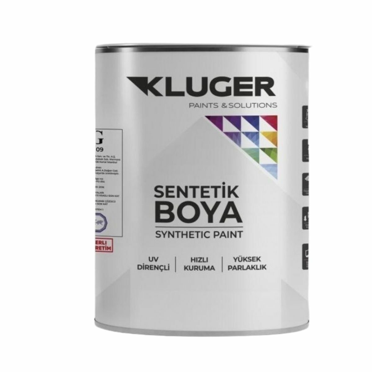 KLUGER SENTETİK BOYA MAT SİYAH 2,5 KG