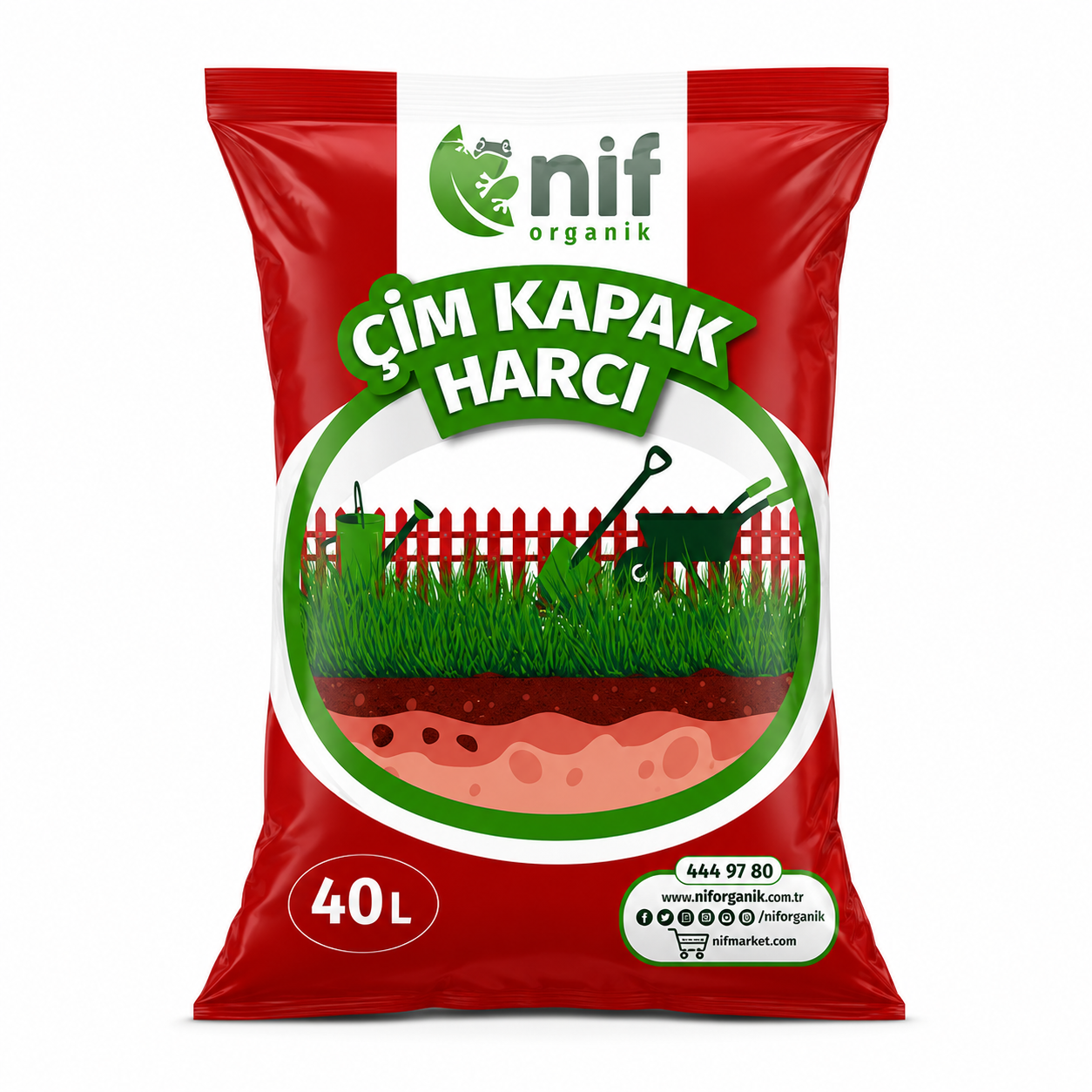 BAHÇE ÇİM KAPAK HARCI 40 LT