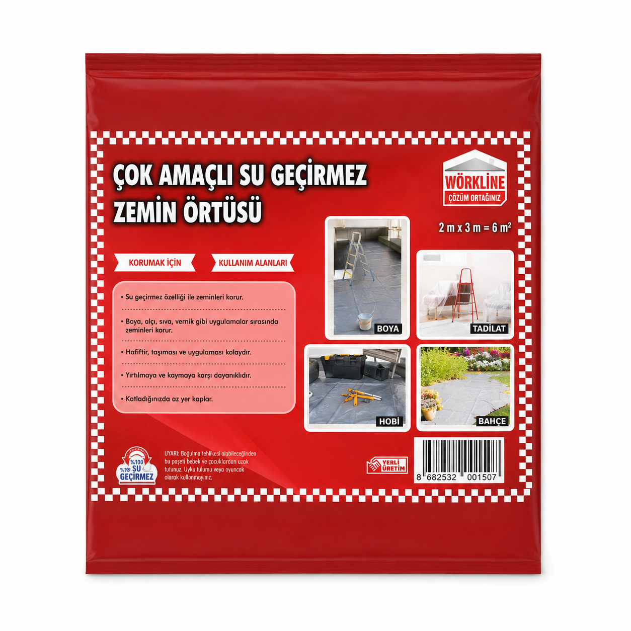 AUTOKIT SU GEÇİRMEZ ZEMİN ÖRTÜSÜ 150X100 CM