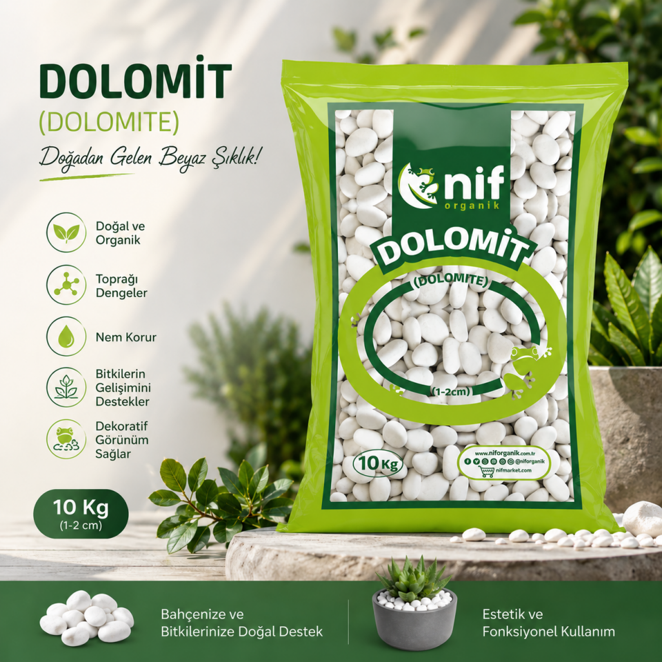 BAHÇE DOLAMIT TAMBURLANMIŞ 1-2 CM 10 KG