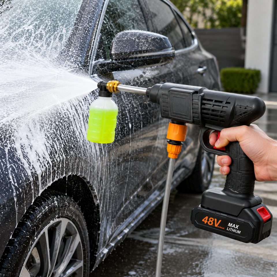 AUTOKIT OTO YIKAMA SULAMA TABANCASI ŞARJLI FA2-1349