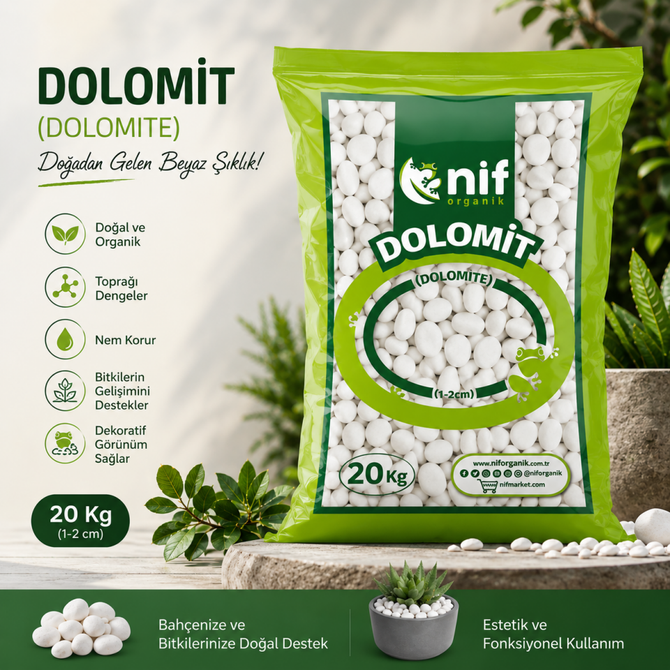 BAHÇE DOLAMIT TAMBURLANMIŞ 1-2 CM 20 KG