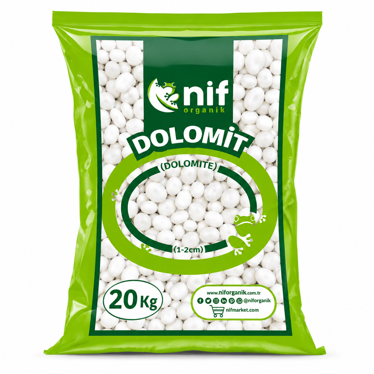 BAHÇE DOLAMIT TAMBURLANMIŞ 1-2 CM 20 KG