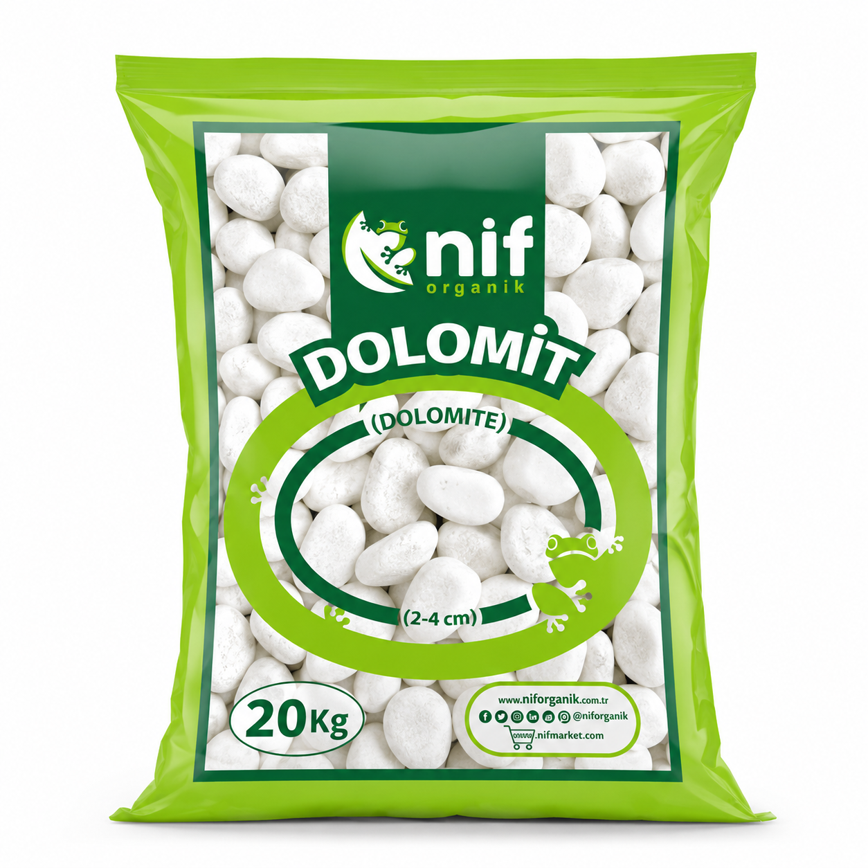 BAHÇE DOLAMIT TAMBURLANMIŞ 2-4 CM 20 KG