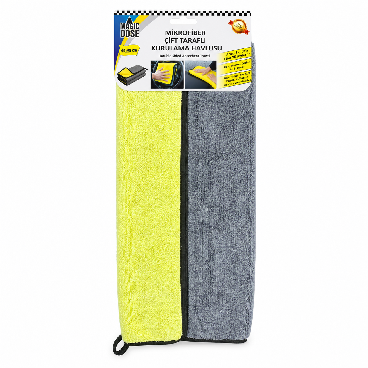 AUTOKIT ÇİFT TARAFLI KURULAMA HAVLUSU 40x50 FA2-1358