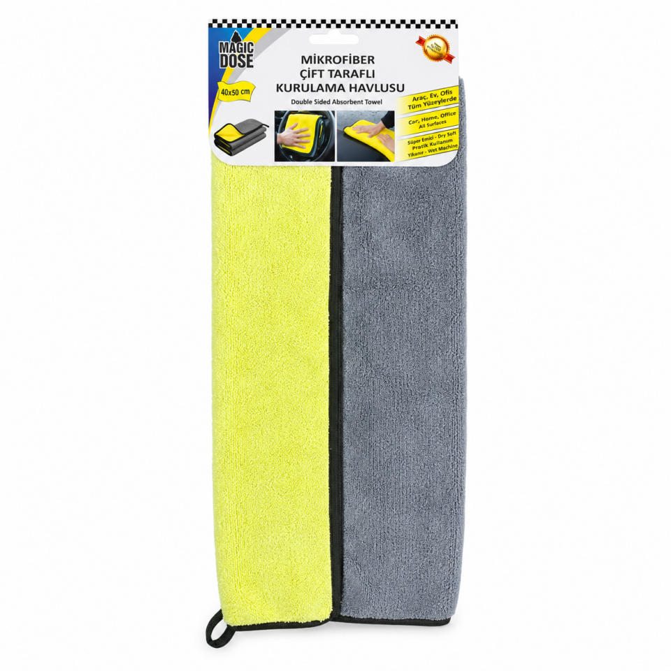 AUTOKIT ÇİFT TARAFLI KURULAMA HAVLUSU 40x50 FA2-1358