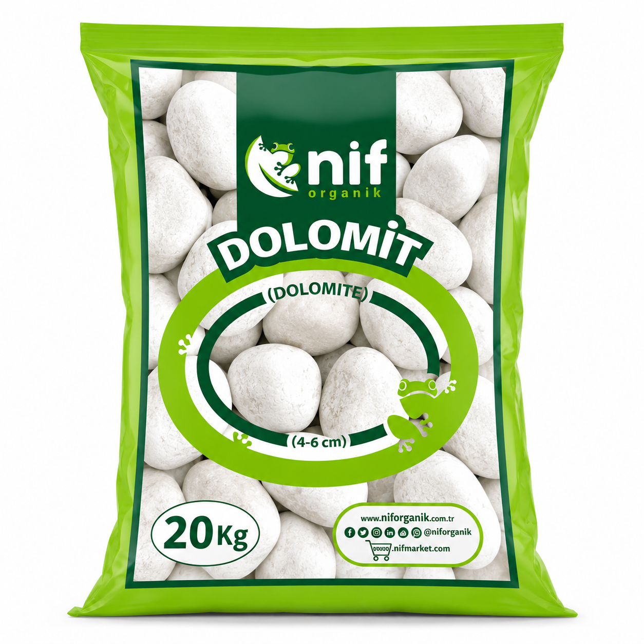 BAHÇE DOLAMIT TAMBURLANMIŞ 4-6 CM 20 KG