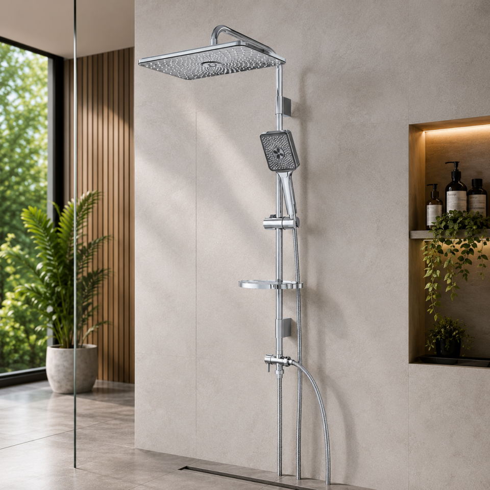 DIAMOND VODA KARE TALL SİSTEM DUŞ SETİ